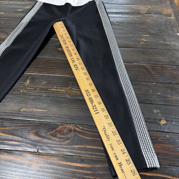 Zara Trafaluc Collection Legging Women's Black Side White Stripe Ponte Size M - Picture 14 of 16